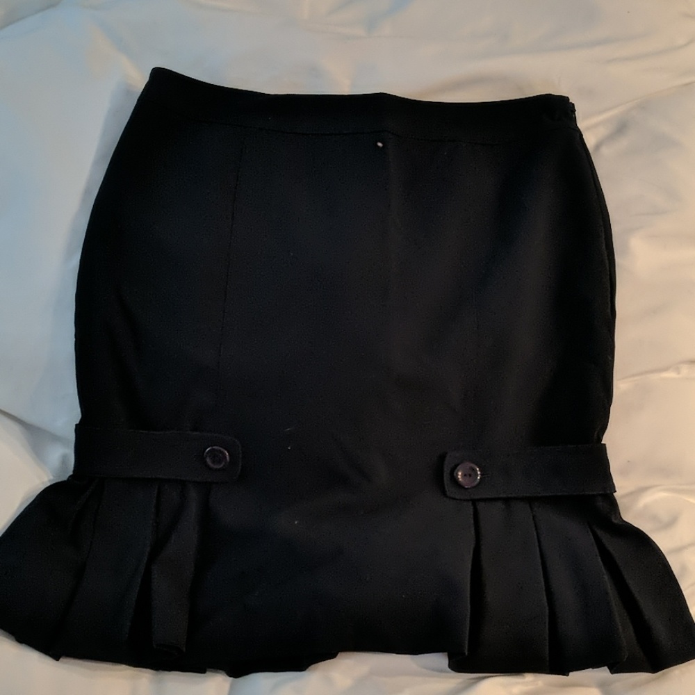AGB Navy Blue Pleated Skirt Retro